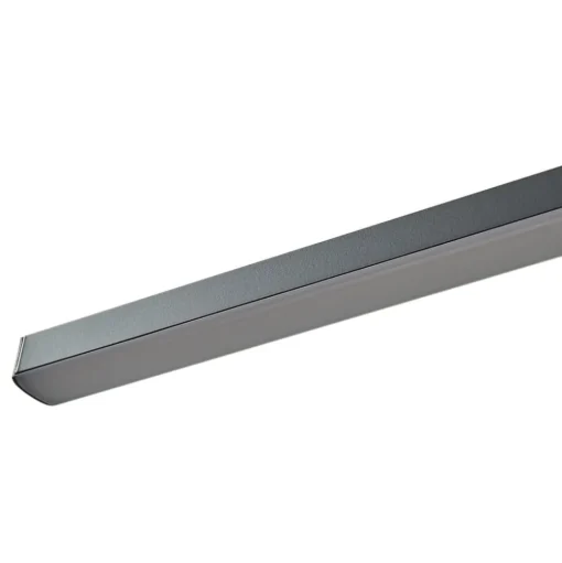 Lucande LED spiegellamp Kivana, zwart, metaal, 90cm, IP44
