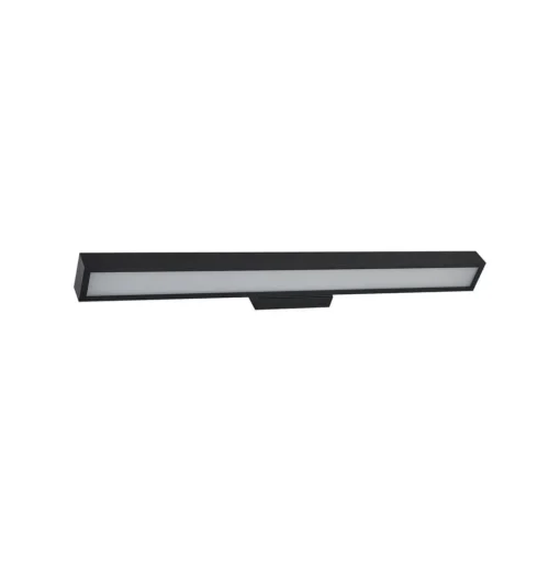 Lucande LED spiegellamp Zafira, zwart, aluminium, 90 cm, IP44