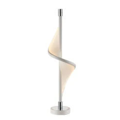 Lucande LED tafellamp Edano, 60 cm, wit, textiel, dimbaar