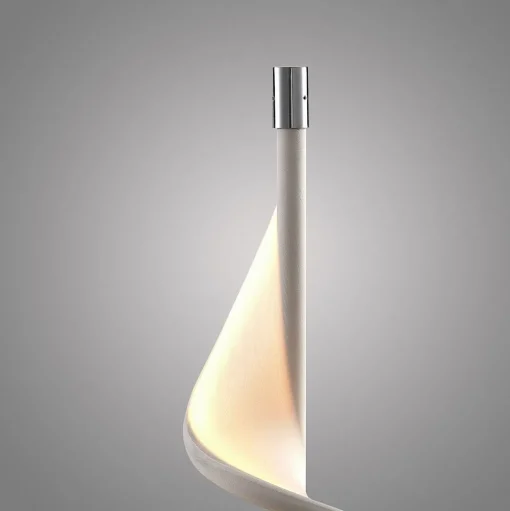 Lucande LED tafellamp Edano, 60 cm, wit, textiel, dimbaar