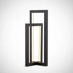 Lucande LED tafellamp Hylda, hoogte 42 cm, zwart, aluminium