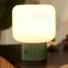 Lucande LED tafellamp Katrin Palm, groen, glas