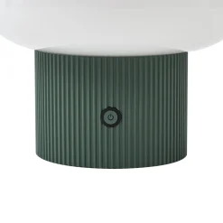 Lucande LED tafellamp Katrin Palm, groen, glas