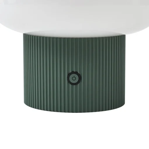 Lucande LED tafellamp Katrin Palm, groen, glas