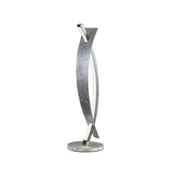Lucande LED tafellamp Marija, zilverkleurig, dimbaar, 62 cm