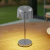Lucande LED tafellamp Quill, chroom, CCT, dimbaar