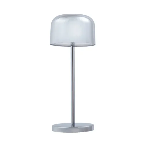 Lucande LED tafellamp Quill, chroom, CCT, dimbaar