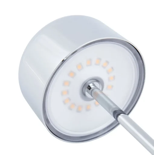 Lucande LED tafellamp Quill, chroom, CCT, dimbaar