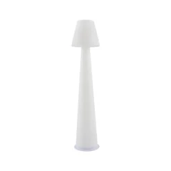 Lucande LED terraslamp Gauri, wit, 153 cm, IP44