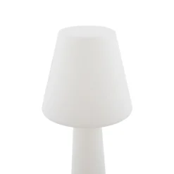 Lucande LED terraslamp Gauri, wit, 153 cm, IP44
