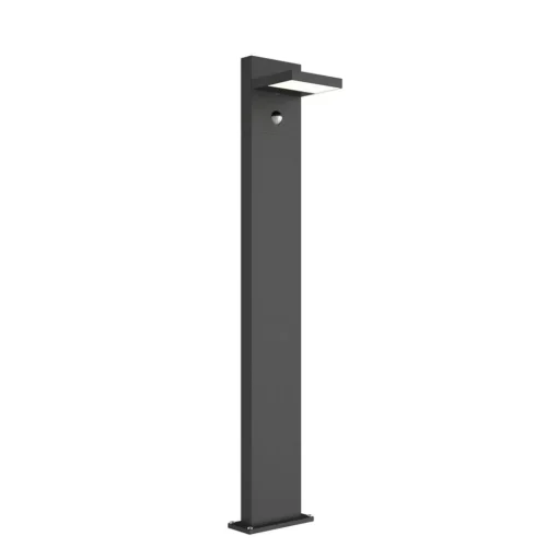 Lucande LED tuinpadverlichting Silvan, 100 cm, sensor, antraciet