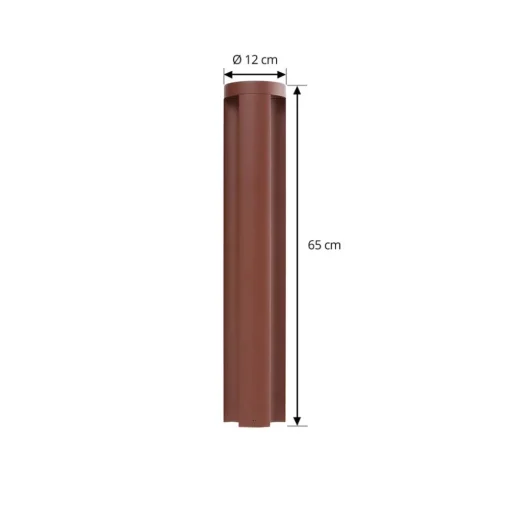 Lucande LED tuinpadverlichting Raiku, roestkleurig, aluminium, 65 cm