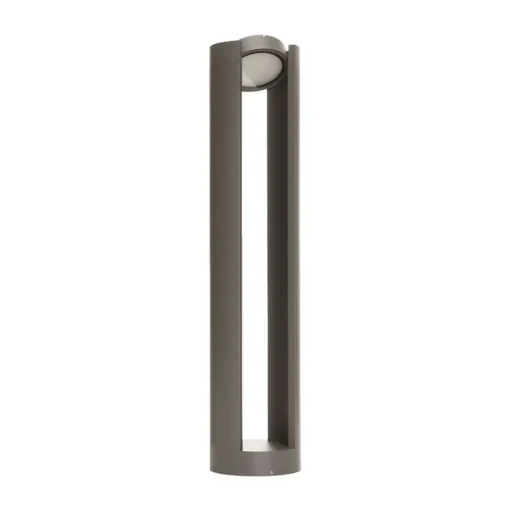 Lucande LED tuinpadverlichting Dylen, grijs, metaal, 80 cm, IP65