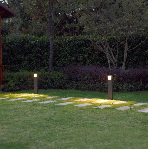 Lucande LED tuinpadverlichting Leya, 65 cm, antraciet, metaal, IP54