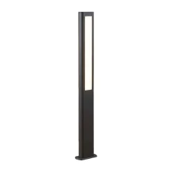 Lucande LED tuinpadverlichting Mhairi, hoekig, antraciet, 100 cm