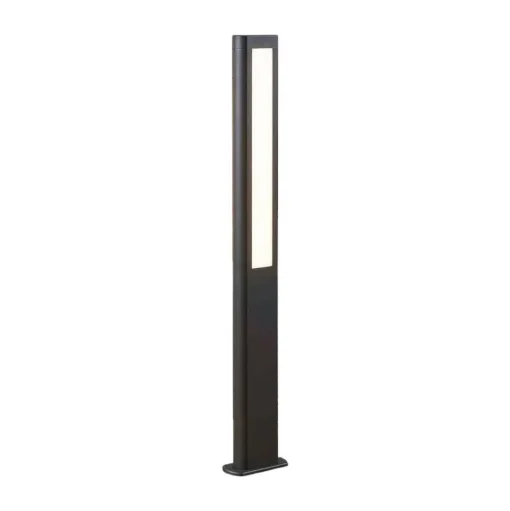 Lucande LED tuinpadverlichting Mhairi, hoekig, antraciet, 100 cm