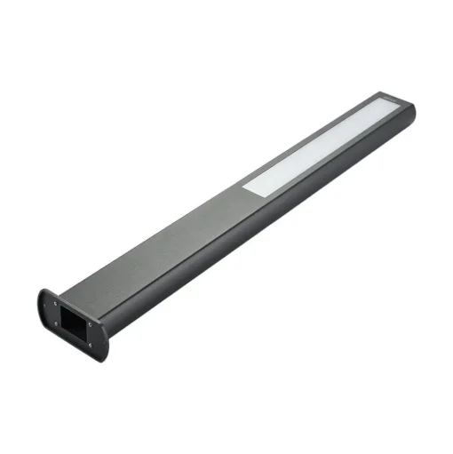 Lucande LED tuinpadverlichting Mhairi, hoekig, antraciet, 100 cm