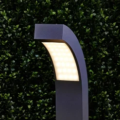 Lucande LED tuinpadverlichting Lennik, 100 cm, antraciet, metaal