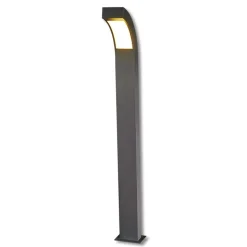 Lucande LED tuinpadverlichting Lennik, 100 cm, antraciet, metaal