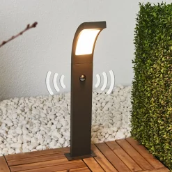 Lucande LED tuinpadverlichting Juvia, 60 cm, bewegingsmelder, IP54