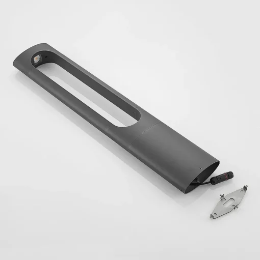 Lucande LED tuinpadverlichting Fenti, 90 cm, antraciet, aluminium