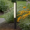 Lucande LED tuinpadverlichting Tuberia, antraciet, metaal, 80 cm