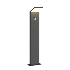 Lucande LED tuinpadverlichting Nevio, sensor, 60cm, antraciet