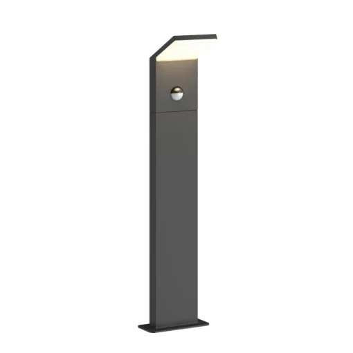 Lucande LED tuinpadverlichting Nevio, sensor, 60cm, antraciet