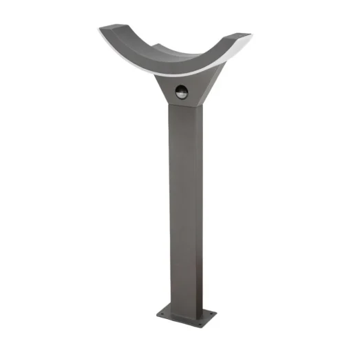 Lucande LED tuinpadverlichting Half, sensor, 60 cm, antraciet, IP54