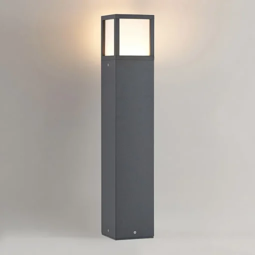 Lucande LED tuinpadverlichting Dewari, 65 cm, donkergrijs, IP54