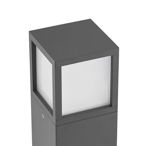 Lucande LED tuinpadverlichting Dewari, 65 cm, donkergrijs, IP54