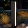 Lucande LED tuinpadverlichting Lirka, 2-lamps, grijs, metaal, 60cm