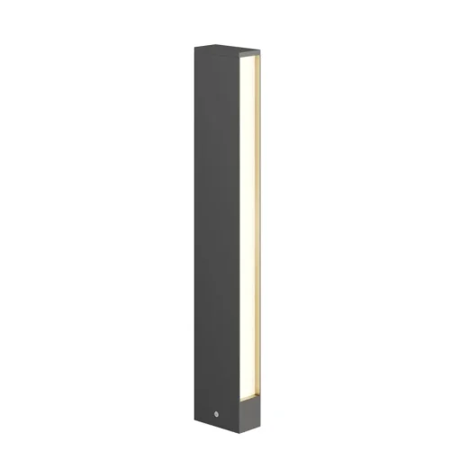 Lucande LED tuinpadverlichting Lirka, 2-lamps, grijs, metaal, 60cm