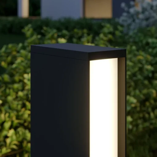 Lucande LED tuinpadverlichting Lirka, 2-lamps, grijs, metaal, 60cm