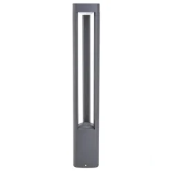 Lucande LED tuinpadverlichting Silvan, 65 cm, antraciet, metaal