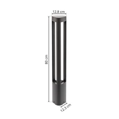 Lucande LED tuinpadverlichting Pirron, 80 cm, driehoekig, IP54