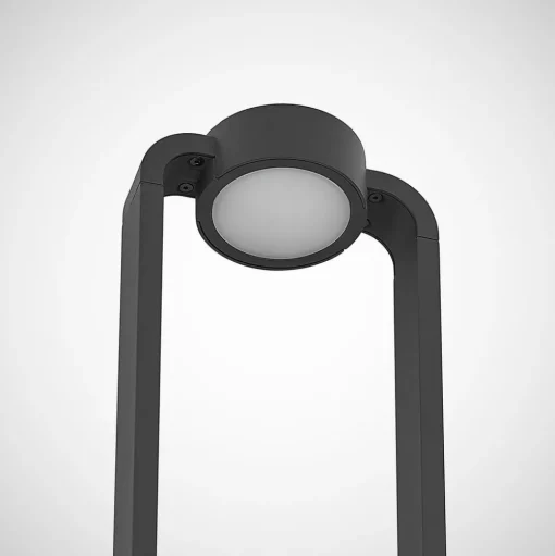 Lucande LED tuinpadverlichting Belna, 100cm, antraciet, beton, IP65