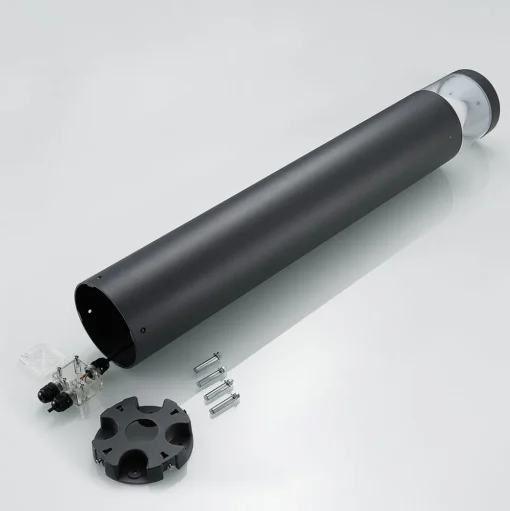 Lucande LED tuinpadverlichting Darja, antraciet, metaal, 100cm, IP54
