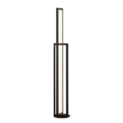 Lucande LED vloerlamp Hylda, 123 cm, zwart, aluminium