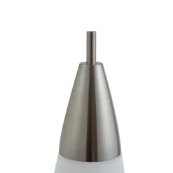 Lucande LED vloerlamp Tarell, wit/nikkel, 146 cm, dimbaar