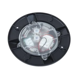 Lucande LED vloerspot Jeffrey, zwart, 4-lamps, Ø 20 cm