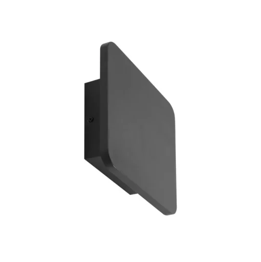 Lucande LED wandlamp Elrik, zwart, 22 cm hoog, metaal