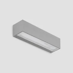 Lucande LED wandlamp Lengo, 25 cm, zilver, 1-lamp, IP65