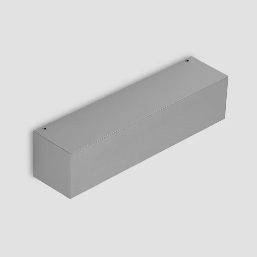 Lucande LED wandlamp Lengo, 25 cm, zilver, 1-lamp, IP65