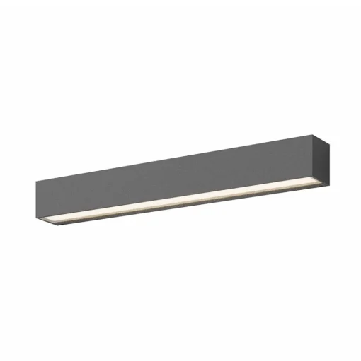 Lucande LED wandlamp Lengo, 50cm antraciet, up/down 3000K