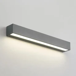 Lucande LED wandlamp Lengo, 50 cm, antraciet, down, CCT