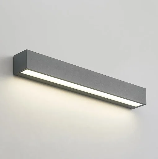 Lucande LED wandlamp Lengo, 50 cm, antraciet, down, CCT