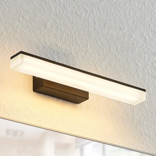 Lucande LED wandlamp Lisana, horizontaal, 32 cm, IP44