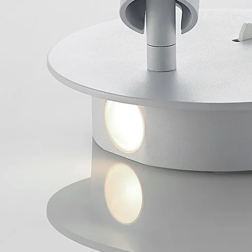 Lucande LED wandlamp Magya, wit 2-lamps. rond