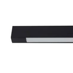 Lucande LED wandlamp Skaila, zwart, lengte 90cm, 3.000 K